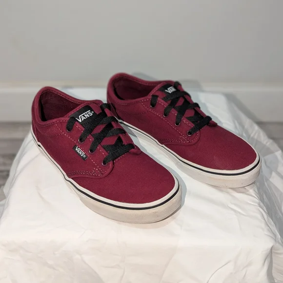 Vans Shoes Vans Burgundy Sneakers Poshmark